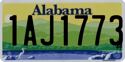 AL license plate 1AJ1773