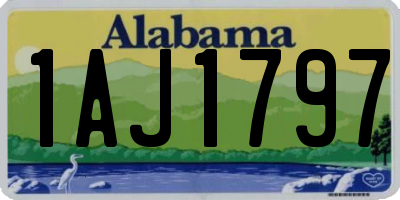 AL license plate 1AJ1797
