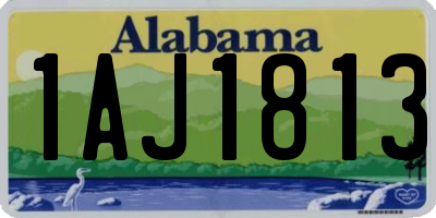 AL license plate 1AJ1813