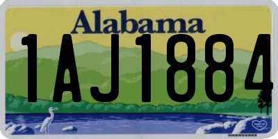 AL license plate 1AJ1884
