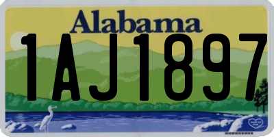 AL license plate 1AJ1897
