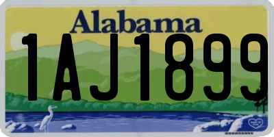 AL license plate 1AJ1899