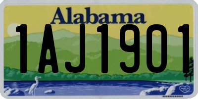 AL license plate 1AJ1901