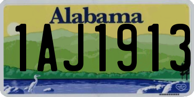 AL license plate 1AJ1913