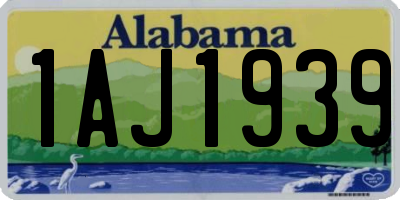 AL license plate 1AJ1939