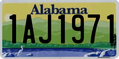 AL license plate 1AJ1971
