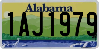 AL license plate 1AJ1979