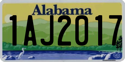 AL license plate 1AJ2017