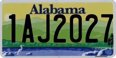 AL license plate 1AJ2027