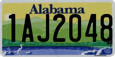 AL license plate 1AJ2048