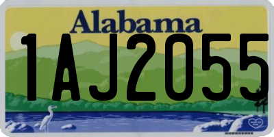AL license plate 1AJ2055