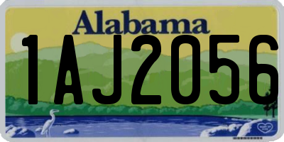 AL license plate 1AJ2056