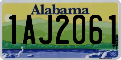 AL license plate 1AJ2061