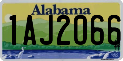 AL license plate 1AJ2066