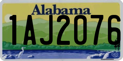 AL license plate 1AJ2076