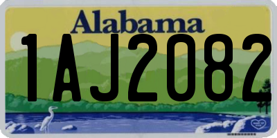 AL license plate 1AJ2082