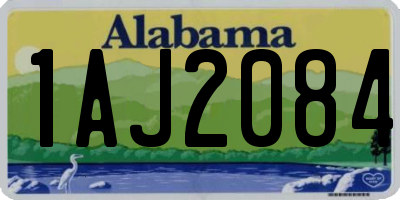 AL license plate 1AJ2084