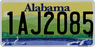 AL license plate 1AJ2085