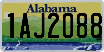 AL license plate 1AJ2088