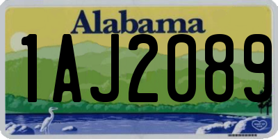 AL license plate 1AJ2089
