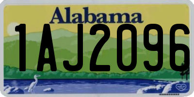 AL license plate 1AJ2096