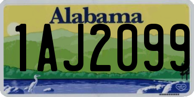 AL license plate 1AJ2099