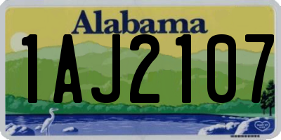 AL license plate 1AJ2107