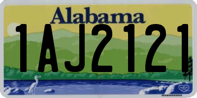 AL license plate 1AJ2121