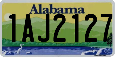 AL license plate 1AJ2127