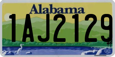 AL license plate 1AJ2129