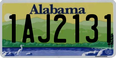 AL license plate 1AJ2131
