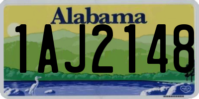 AL license plate 1AJ2148
