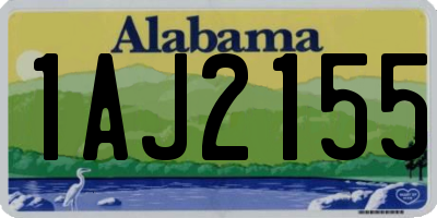 AL license plate 1AJ2155