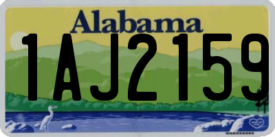 AL license plate 1AJ2159