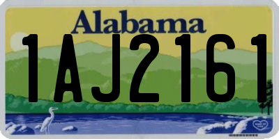 AL license plate 1AJ2161