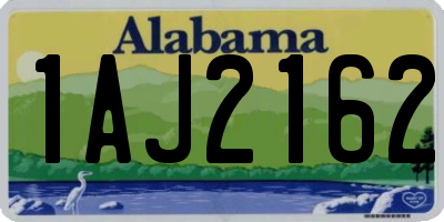 AL license plate 1AJ2162