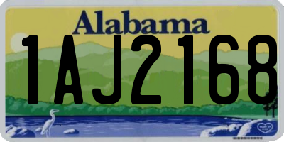 AL license plate 1AJ2168