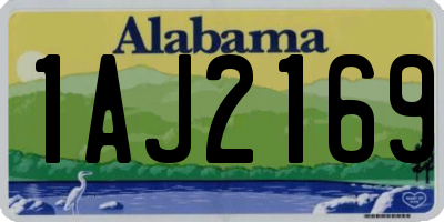 AL license plate 1AJ2169