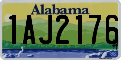 AL license plate 1AJ2176
