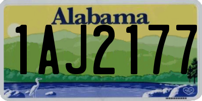 AL license plate 1AJ2177