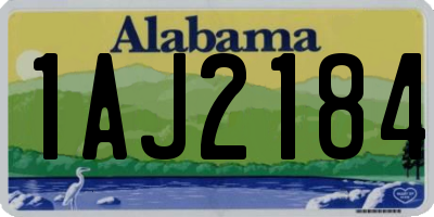 AL license plate 1AJ2184