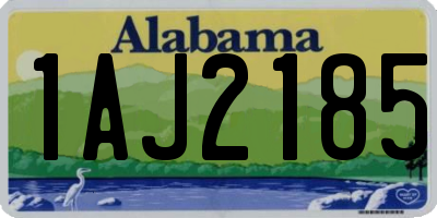 AL license plate 1AJ2185
