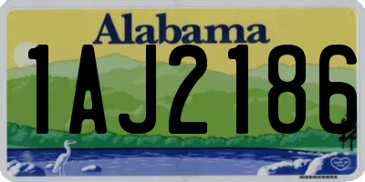 AL license plate 1AJ2186