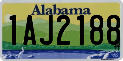 AL license plate 1AJ2188
