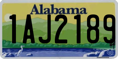AL license plate 1AJ2189