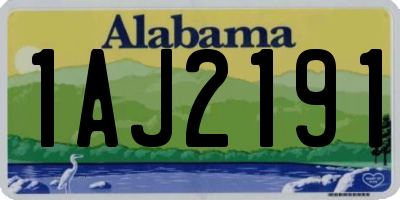 AL license plate 1AJ2191