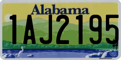 AL license plate 1AJ2195