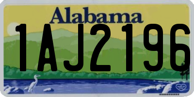 AL license plate 1AJ2196