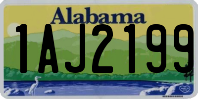 AL license plate 1AJ2199