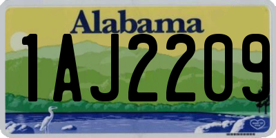 AL license plate 1AJ2209